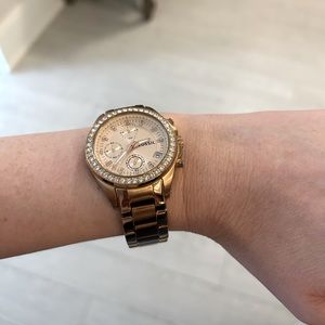 Fossil rose gold women’s watch